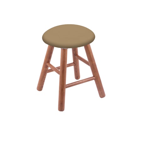 Holland Bar Stool Co Oak Vanity Stool, Medium Finish, Graph Poppy Seat RC18OSMed013